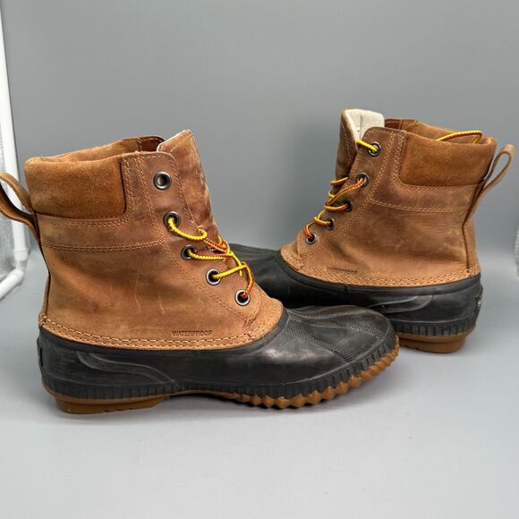 Sorel Cheyanne II Duck Boots Men\'s 10 Brown Waterproof Lace-Up Round Toe Ankle main image 8